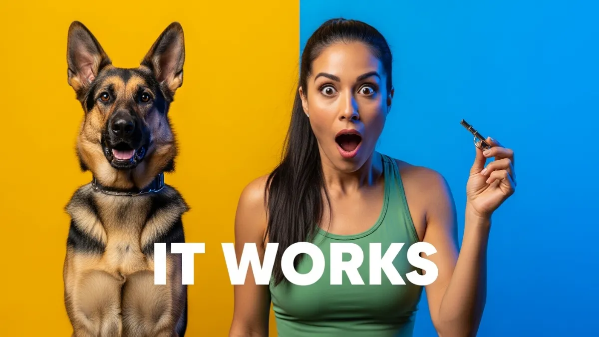 dog training with whistle